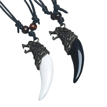 Viking Wolf Pendant Necklace